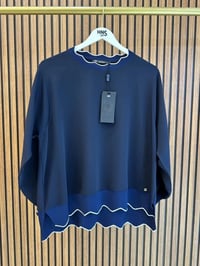 Ghisa 3630T4304 Lacivert Ribana Detaylı Tunik