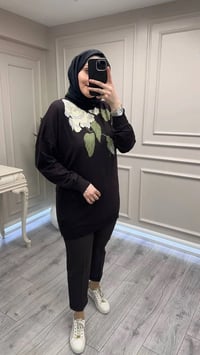 Ghisa 3651T4415 Kahve Yakası Detaylı Tunik
