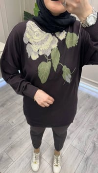 Ghisa 3651T4415 Kahve Yakası Detaylı Tunik