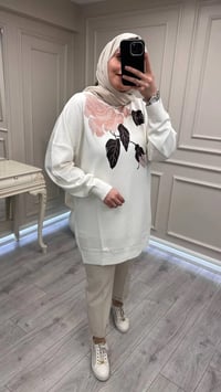 Ghisa 3651T4415 Taş Yakası Detaylı Tunik