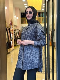 Ghisa 4710T4520 Siyah Desenli Tunik