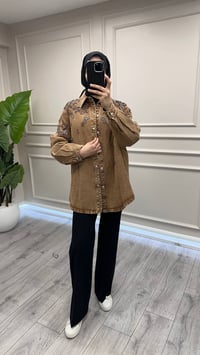 Ghisa 4711G4457 Kahve Taşlı Gömlek