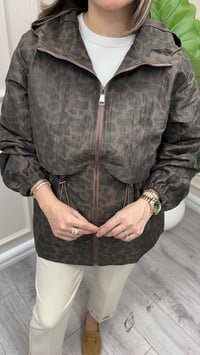 Ghisa 4711M6600 Kahve Desenli Beli Büzgülü Mont
