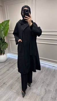 Ghisa 4711P7341 Siyah Torba Cep Detay Kap
