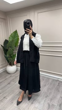 Ghisa 4711T9377 Siyah File Etek Yelekli Takım