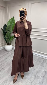Ghisa 4711T9382 Kahve Etekli Takım