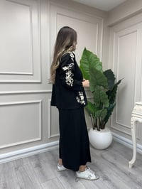 Ghisa 4711T9389 Siyah Nakış Detaylı Takım