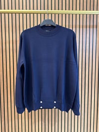 Ghisa 4720T4455 Lacivert Düğme Detaylı Triko Tunik