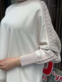 Ghisa 4730T4468 Bej Kolları Merserize Detaylı Tunik