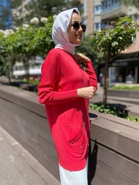 Ghisa 4YOBTNK4227 Coral Damla Taş Detaylı Tunik