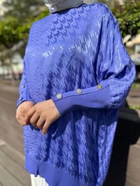 Ghisa 4YÖRTNK4611 Lila Kolları Düğme Detaylı Tunik