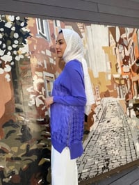 Ghisa 4YÖRTNK4612 Lila Fermuar Detaylı Tunik