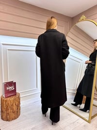 Ghisa 5KGSKBN6522 Siyah Cep Detaylı Kaban