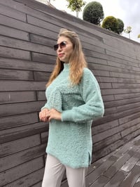 Ghisa 5KGSTNK4750 Yeşil İncili Fiyonk Detaylı Tunik