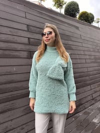 Ghisa 5KGSTNK4750 Yeşil İncili Fiyonk Detaylı Tunik