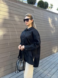 Ghisa 5KGTNK4703 Siyah Gömlek Tunik
