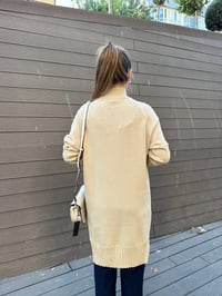 Ghisa 5KOBTNK4391 Camel Yakası Taşlı Triko Tunik