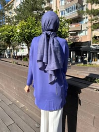 Ghisa 5KOBTNK4689 Leylak Tül Detaylı Merserize Tunik