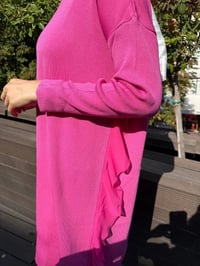 Ghisa 5KOBTNK4689 Pembe Tül Detaylı Merserize Tunik