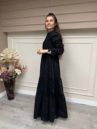 Heddy & Nurcan Çetin 23117 Siyah Brode Elbise