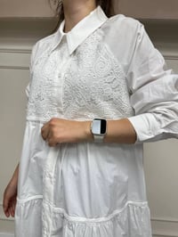 Heddy & Nurcan Çetin 23238 Ekru Güpür Detaylı Gömlek