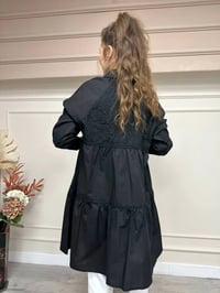 Heddy & Nurcan Çetin 23238 Siyah Güpür Detaylı Gömlek