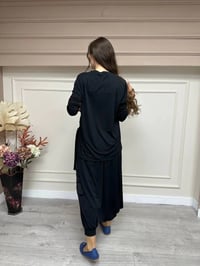 Heddy & Nurcan Çetin 23425 Siyah Şalvar Takım