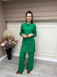 Heddy & Nurcan Çetin 23431 Benetton Güpür Detaylı İkili Takım