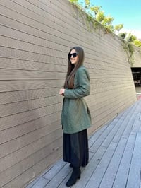 Heddy & Nurcan Çetin 24704 Haki Bağlamalı Kısa Ceket