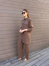 Hilay HLY0125Y101.007 Kahverengi Anita Pantolonlu Takım