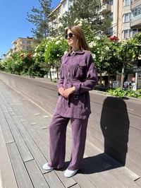 Hilay HLY0125Y101.024 Mürdüm Irıs Pantolonlu Takım