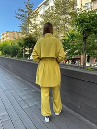 Hilay HLY0125Y101.044 Yağ Yeşili New Stella Pantolonlu Takım