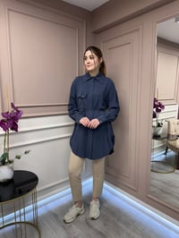 Hilay HLY0125Y108.001 Lacivert New Tera Gömlek