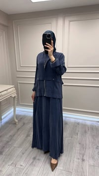 Hilay HLY0126K101.058 Lacivert New Andela Ceketli Elbise