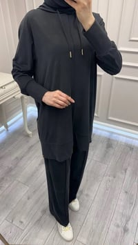Hilay HLY0126Y101.004 Siyah Oslo Yanları Fermuarlı Takım