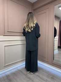 HNS HNS0004 Siyah Cupro Takım