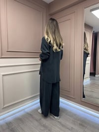 HNS HNS0004 Siyah Cupro Takım