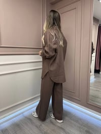 HNS HNSKTNTKM Kahve Keten İkili Takım