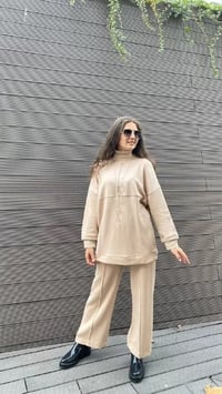 Hukka Design 040015 Bej Spor Sweat