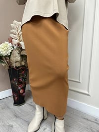 İnvee 5685 Tarçın Triko Kalem Etek