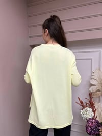 İnvee 5879 Açık Sarı Önü Kısa Arkası Uzun Triko