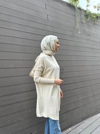 İnvee 6166 Vanilya Uzun Triko