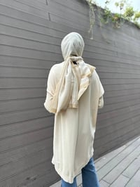 İnvee 6166 Vanilya Uzun Triko