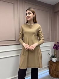 İnvee 6222 Camel Triko Tunik