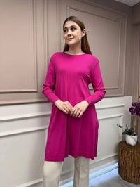 İnvee 6222 Fuşya Triko Tunik
