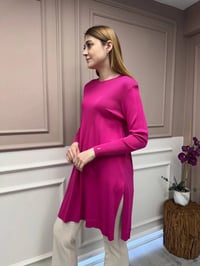 İnvee 6222 Fuşya Triko Tunik