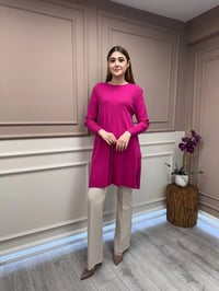 İnvee 6222 Fuşya Triko Tunik