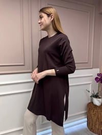 İnvee 6222 Kahve Triko Tunik