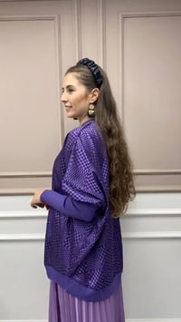 İnvee 6248 Mor Rayon Tunik