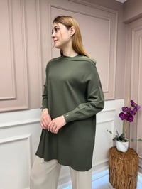 İnvee 6250 Haki Triko Tunik